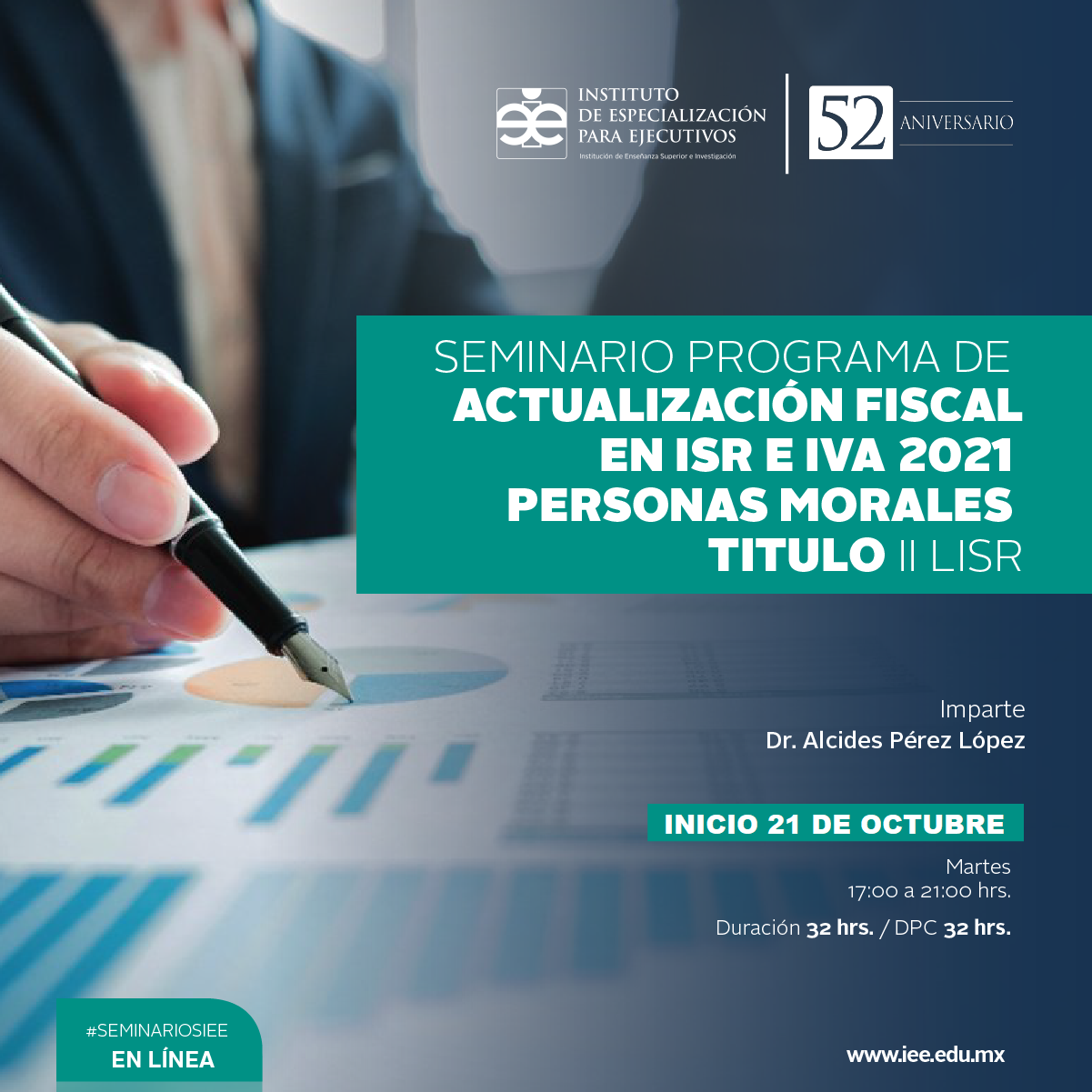 Seminario en Línea sobre Programa de Actualización Fiscal en ISR 2021 Personas Morales Titulo II LISR