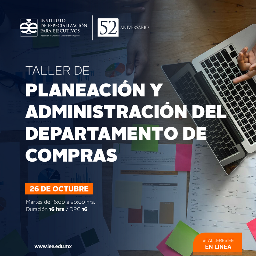 Taller en Línea en Planeación en Administración del Departamento de Compras