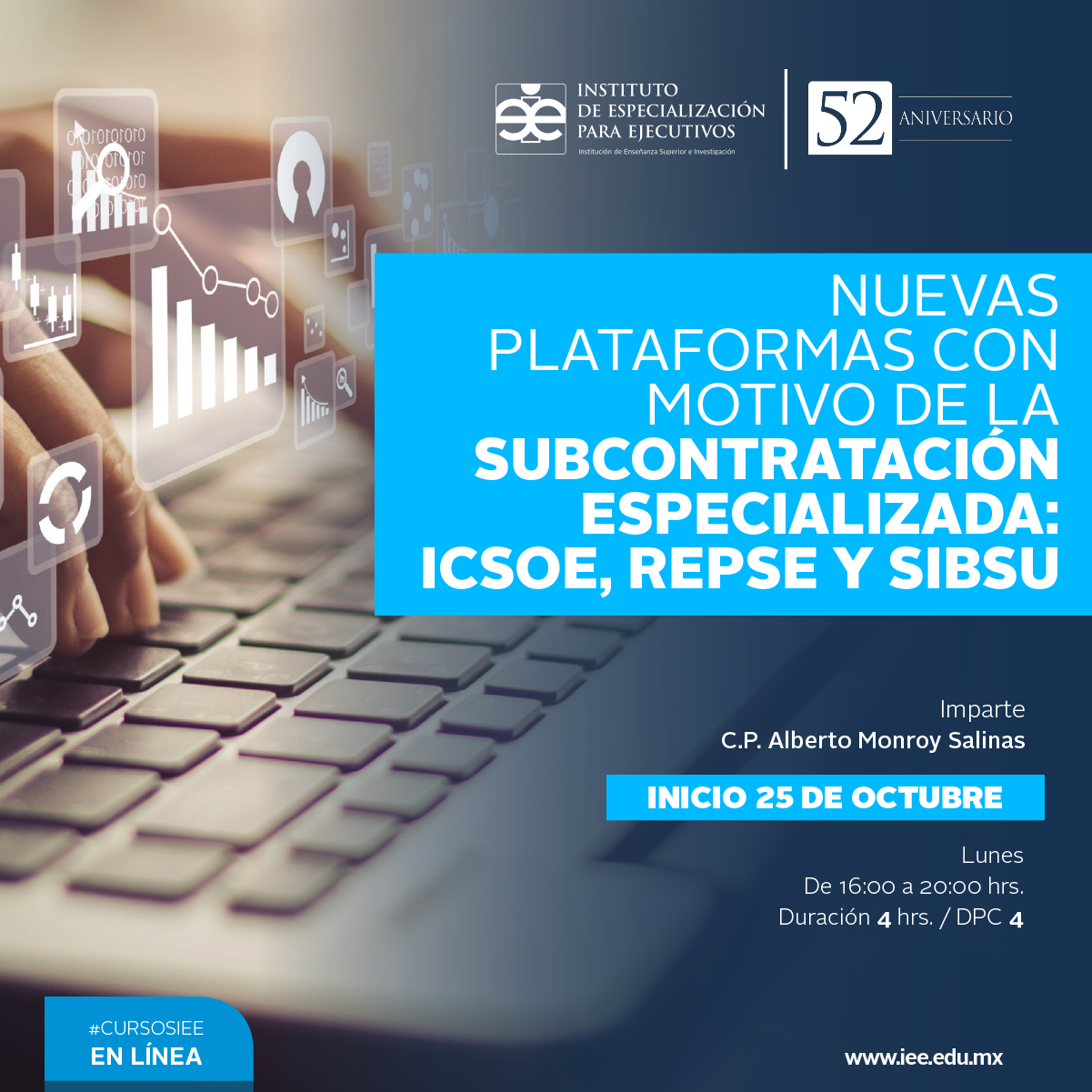 Curso en Línea en Nuevas Plataformas con Motivo de la Subcontratación Especializada: ICSOE, REPSE y SIBSU