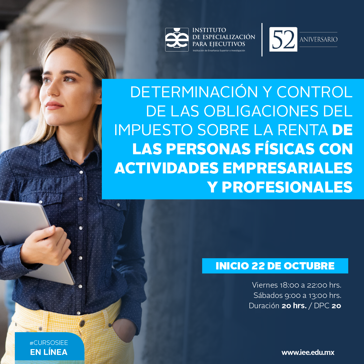 Curso en Línea en Determinación y Control de las Obligaciones del Impuesto Sobre la Renta de las Personas Físicas con Actividades Empresariales y Profesionales