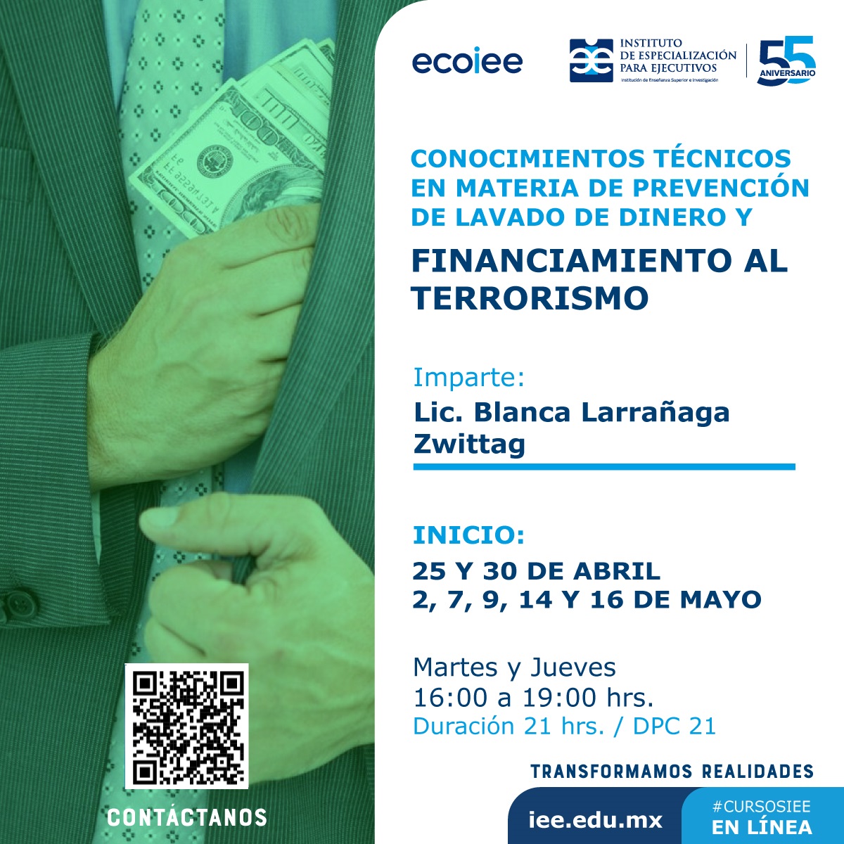 Conocimientos Técnicos en Materia de Prevención de Lavado de Dinero y Financiamiento al Terrorismo/Modalidad en Línea